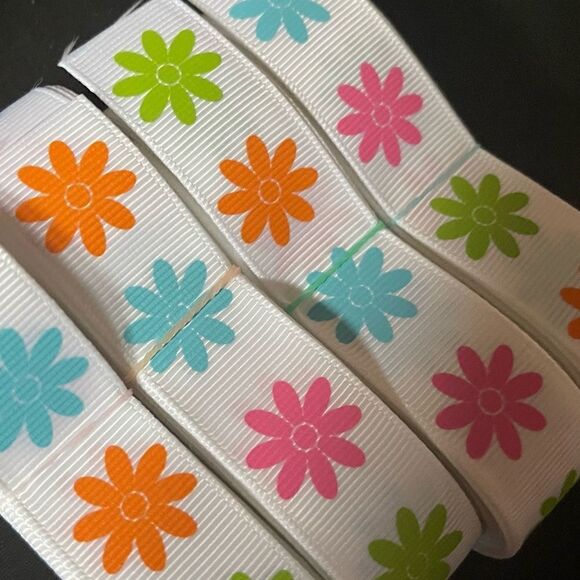 Grosgrain Ribbon 7/8” 5 yards 5/$20 hair bows shipping supplies flowers daisies - Picture 9 of 10